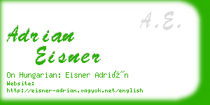 adrian eisner business card